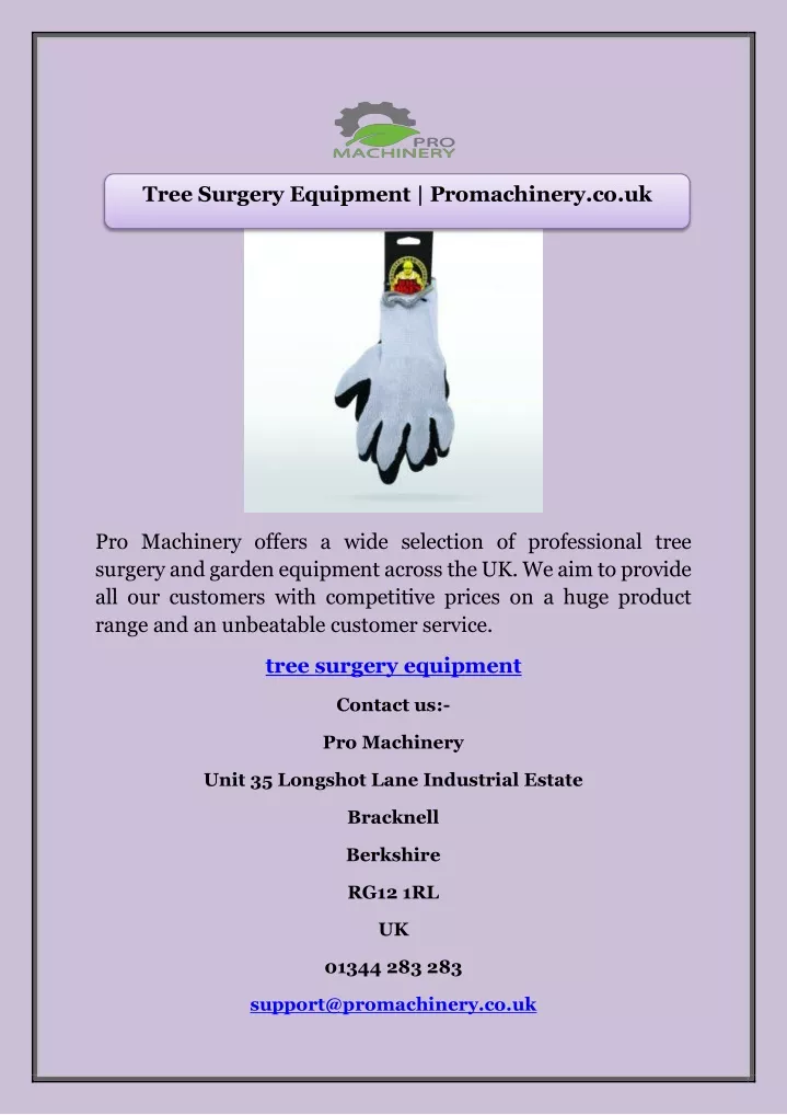 tree surgery equipment promachinery co uk