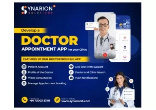 Develop a Doctor Appointment App For your Clinic