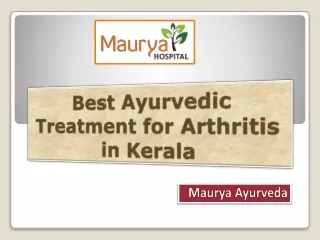 Best Ayurvedic Treatment for Arthritis in Kerala