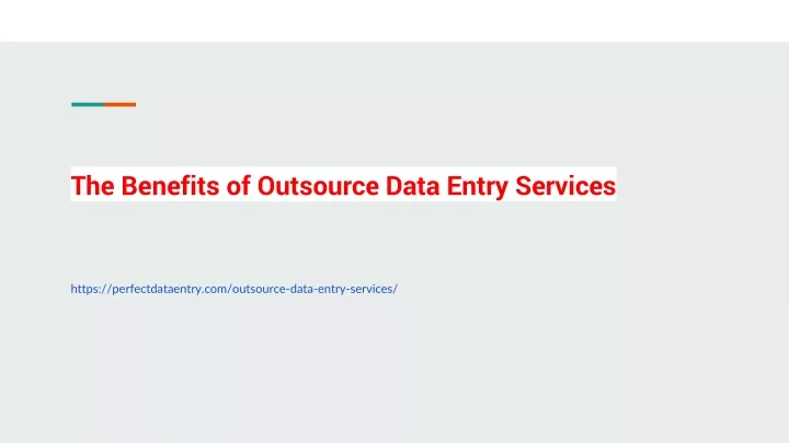 the benefits of outsource data entry services