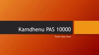 Kamdhenu Power Alloy Steel TMT Bars - PAS 10000