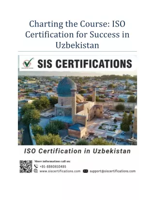 charting the course iso certification for success