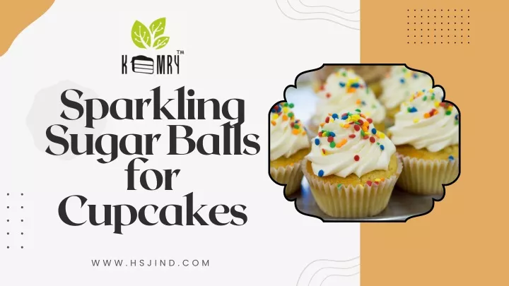 sparkling sugar balls for cupcakes