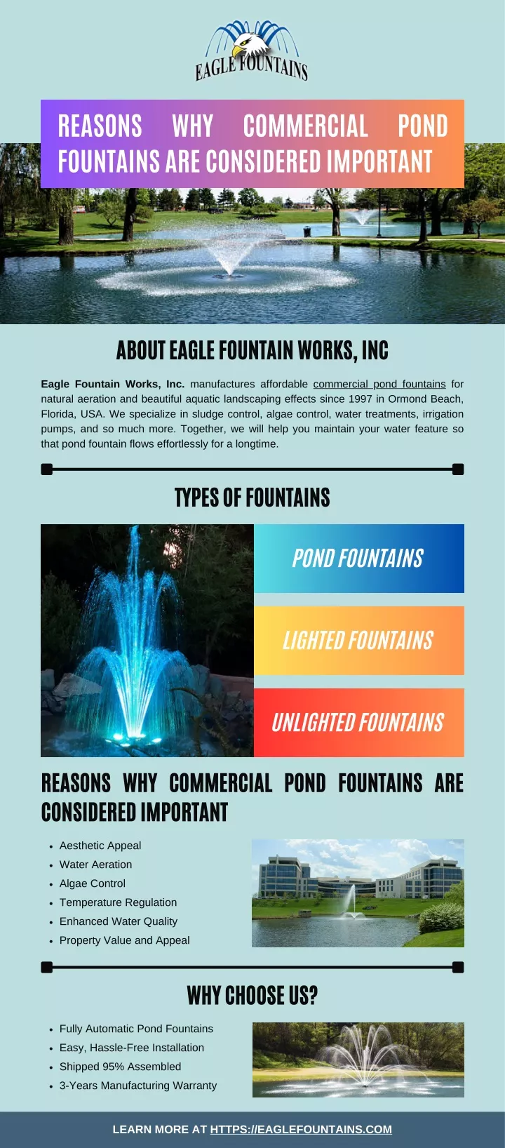 reasons fountains are considered important