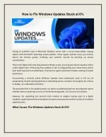 How to Fix Windows Updates Stuck at 0 - slide 1