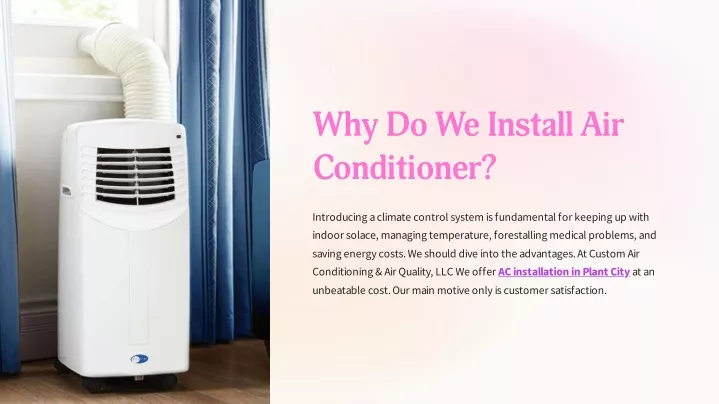 why do we install air conditioner