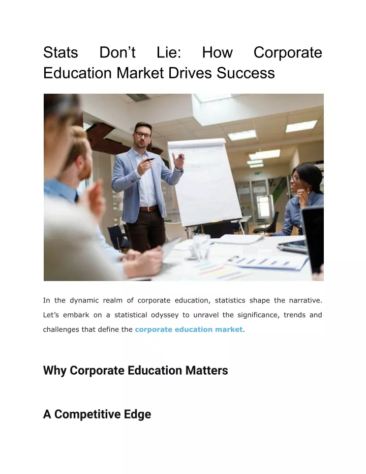 stats education market drives success