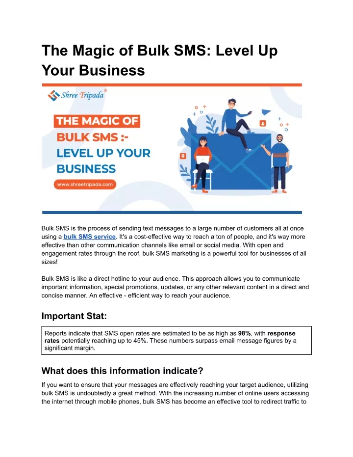 the magic of bulk sms level up your business