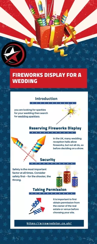 fireworks display for a wedding