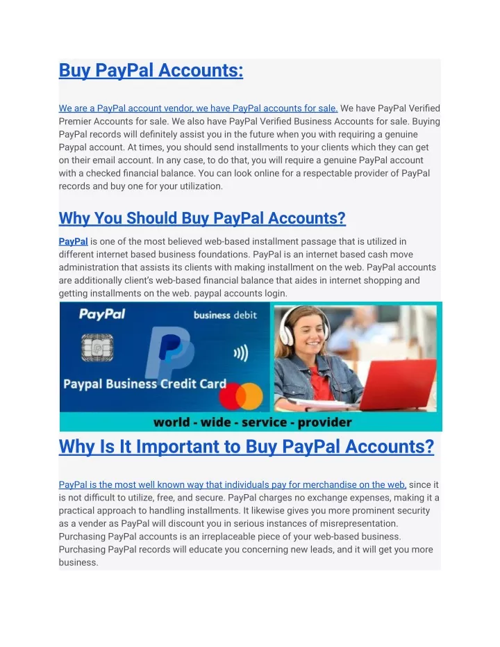 buy paypal accounts