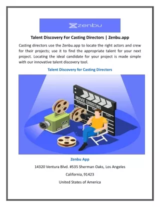 Talent Discovery for Casting Directors