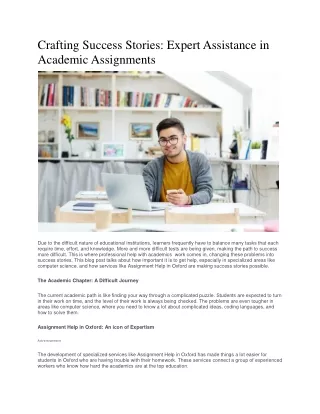 crafting success stories expert assistance