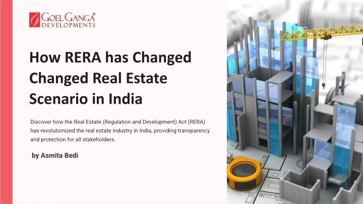 how rera has changed changed real estate scenario