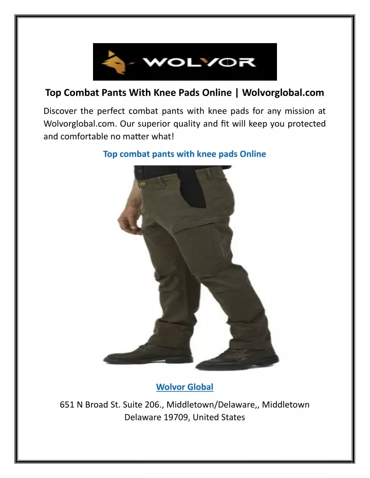 top combat pants with knee pads online
