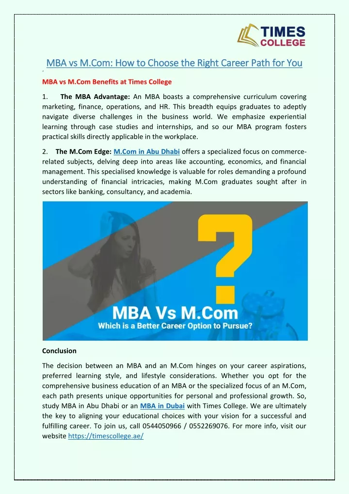 mba vs m mba vs m com how to choose the right