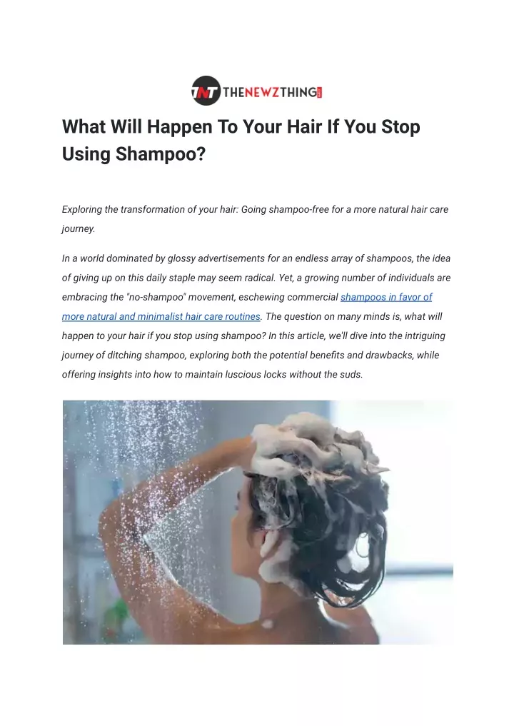 what will happen to your hair if you stop using