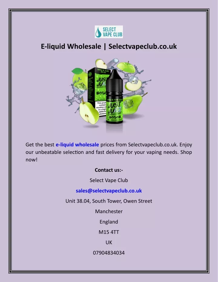 e liquid wholesale selectvapeclub co uk