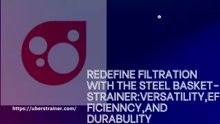 Redefine Filtration with the Steel Basket-Strainer