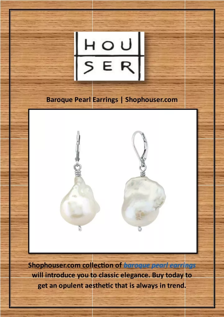 baroque pearl earrings shophouser com