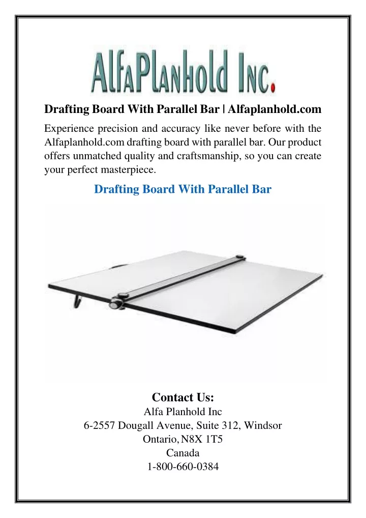 drafting board with parallel bar alfaplanhold com