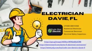 Electrician Services in Davie, FL