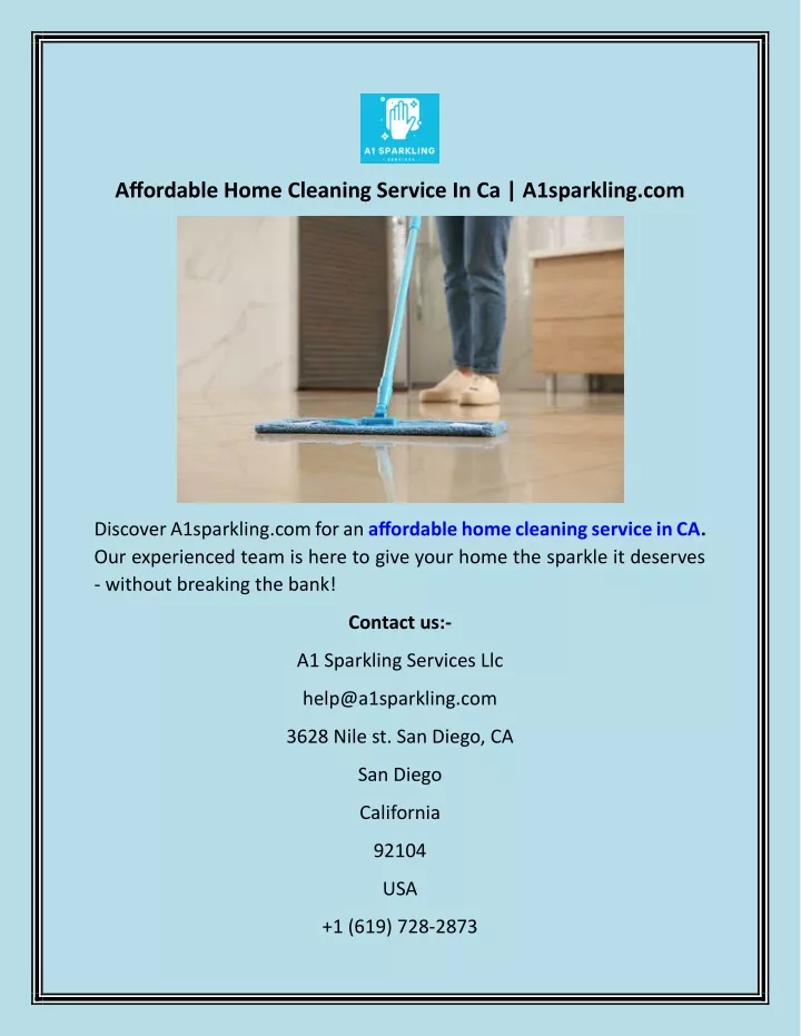 affordable home cleaning service