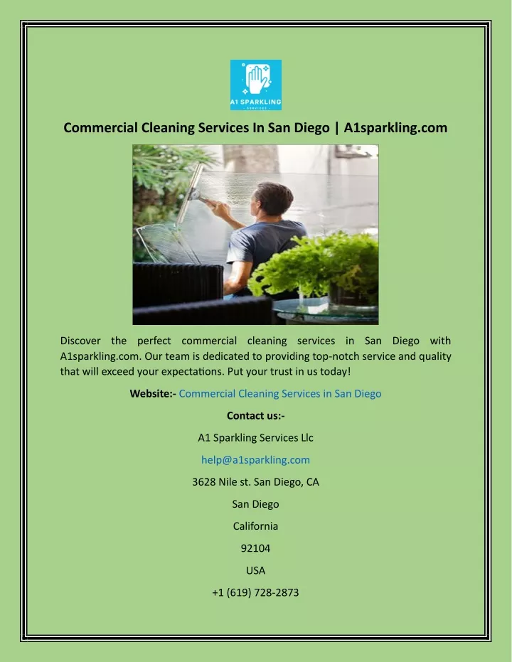 commercial cleaning services in san diego