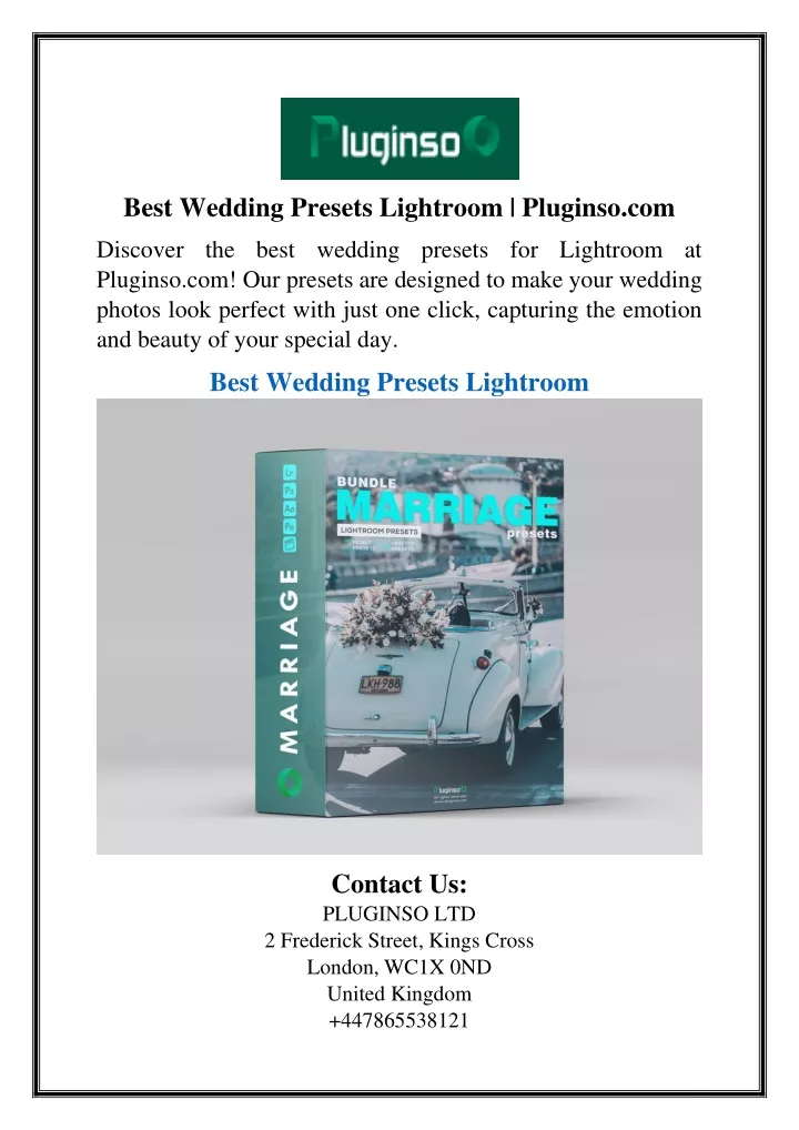 best wedding presets lightroom pluginso com