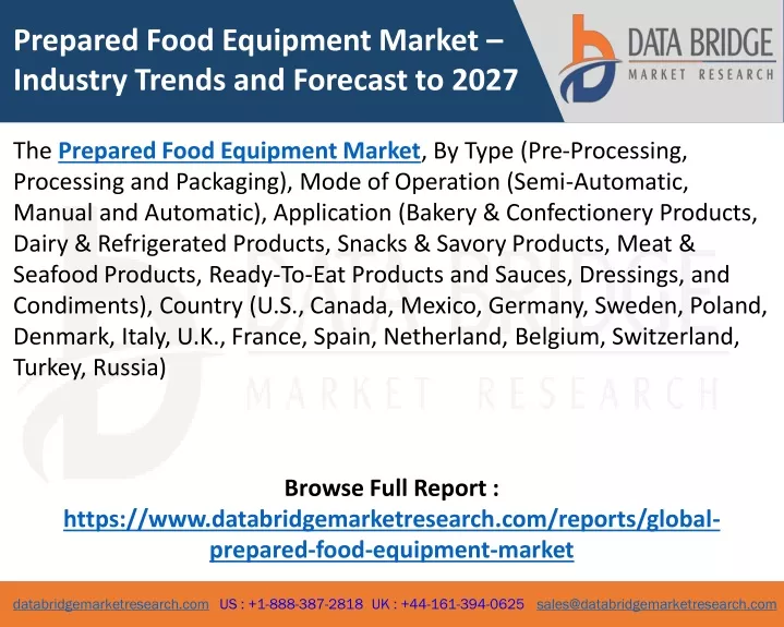 prepared food equipment market industry trends