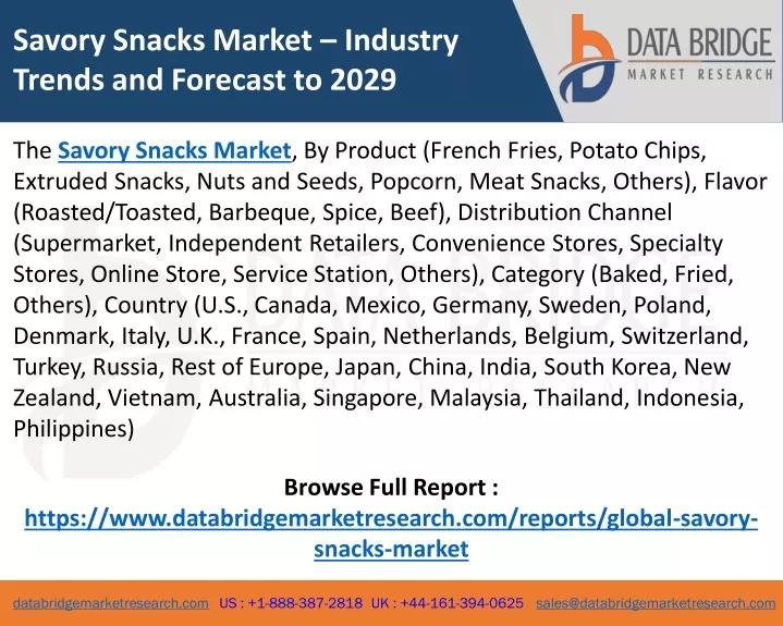 savory snacks market industry trends and forecast