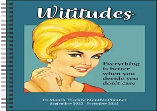READ️⚡️[PDF]️❤️ Wititudes 2024 Day-to-Day Calendar: Pretending to Be a Functioning Adult I