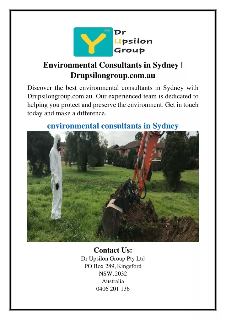 environmental consultants in sydney