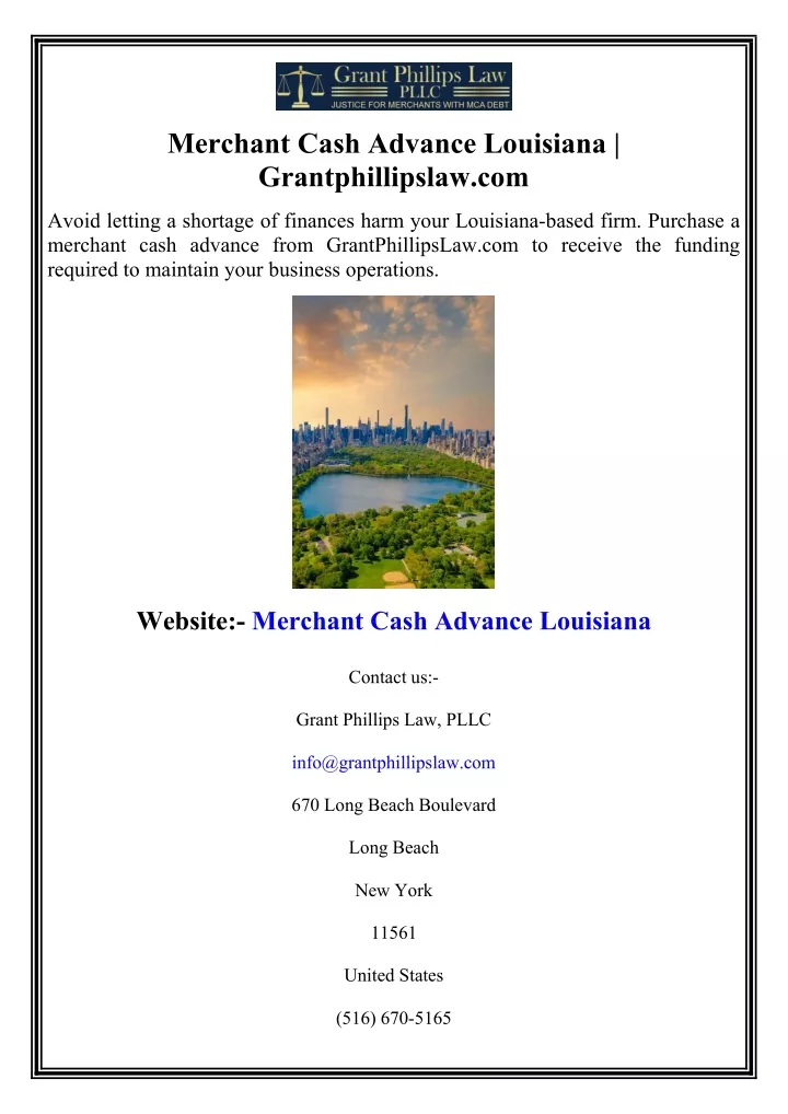 merchant cash advance louisiana grantphillipslaw