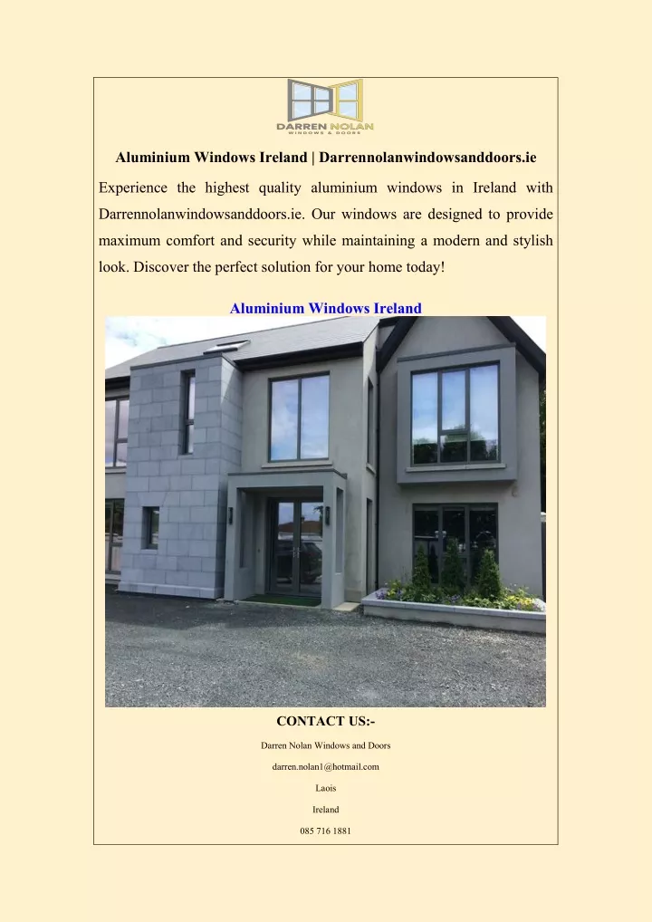 aluminium windows ireland