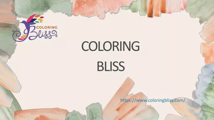 coloring bliss