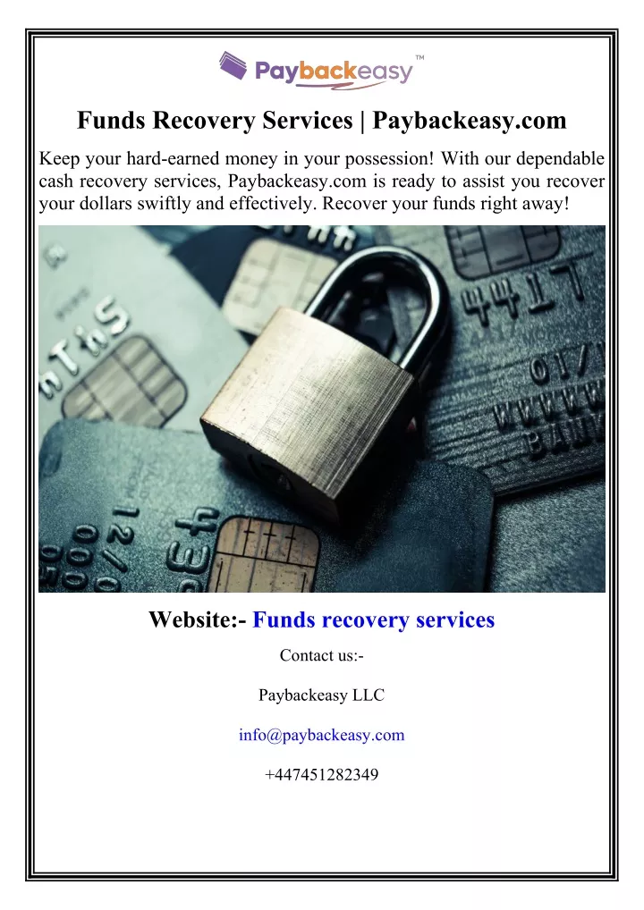 funds recovery services paybackeasy com