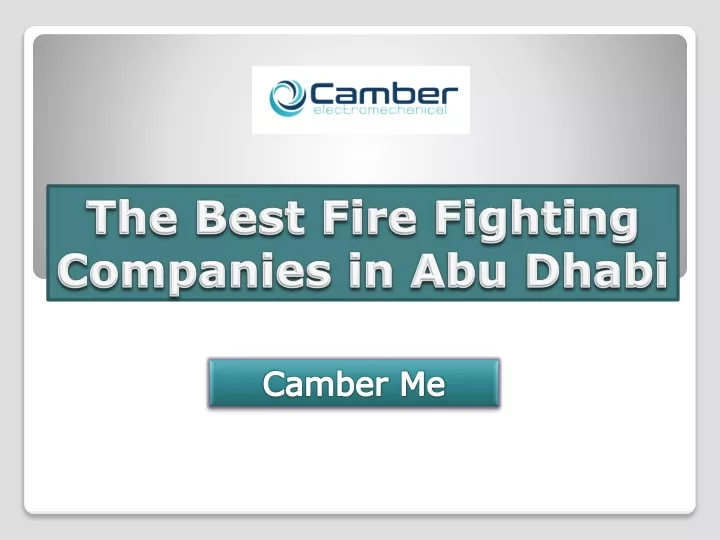 the best fire fighting companies in abu dhabi