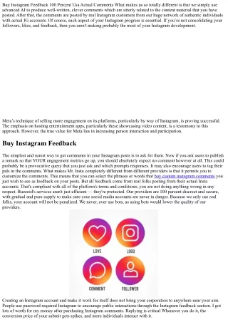 buy instagram feedback 100 percent usa actual
