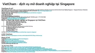 VietCham - dịch vụ mở doanh nghiệp tại Singapore