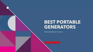 Best Portable Generators slide