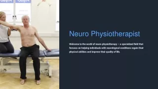 Neuro physiotherapist in Noida