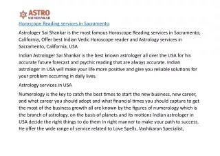 horoscope reading services in sacramento