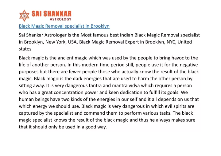 black magic removal specialist in brooklyn