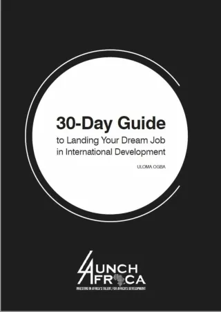 ❤️PDF⚡️ 30-Day Guide to Landing Your Dream Job in International Development