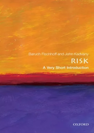 PDF✔️Download❤️ Risk: A Very Short Introduction