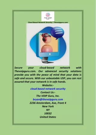 cloud based network security thevoipguru com