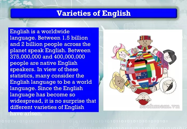 varieties of english