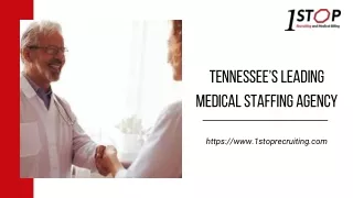 Tennessee's Leading Medical Staffing Agency