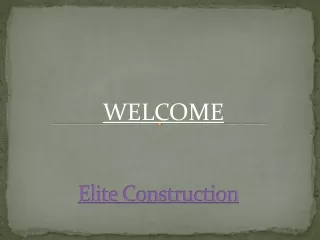 elite construction
