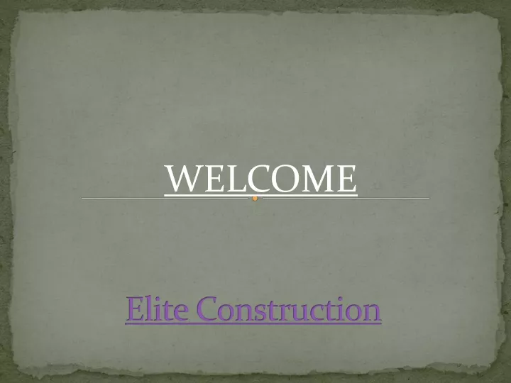 elite construction